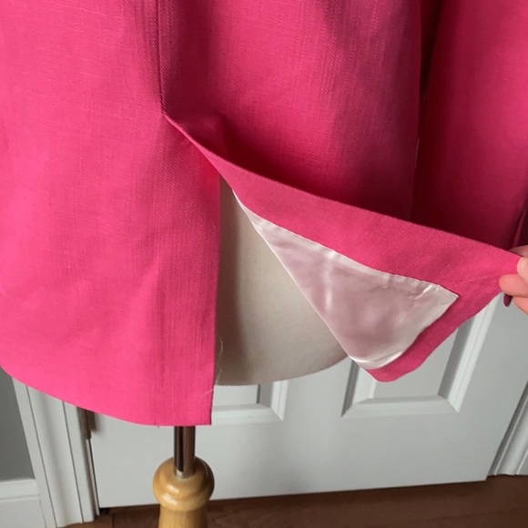 NWT GORGEOUS ZARA STRAIGHT BLAZER WITH POCKETS Fuchsia size S Blogger Favorite - Picture 13 of 16